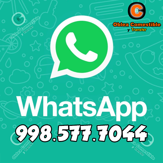 Envia WhatsApp Oblea Comestible Personalizada