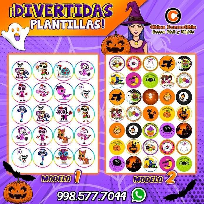 Plantilla Dia de Muertos y Halloween Decora Facil y Rapido