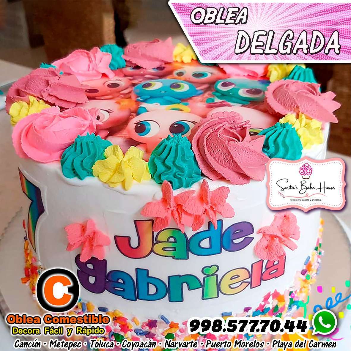 Oblea Delgada para Pastel