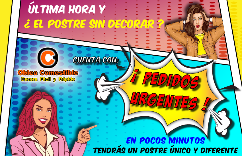Pedidos Urgentes de Oblea Comestible