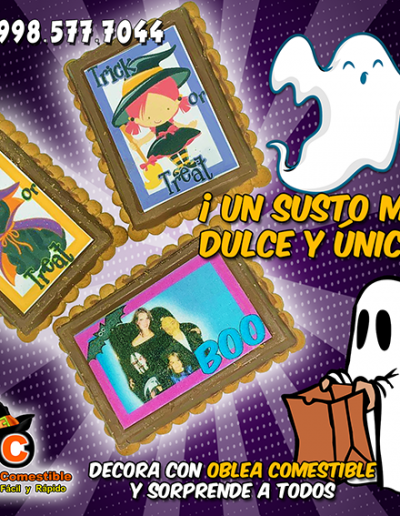Halloween con Oblea Comestible Personalizada