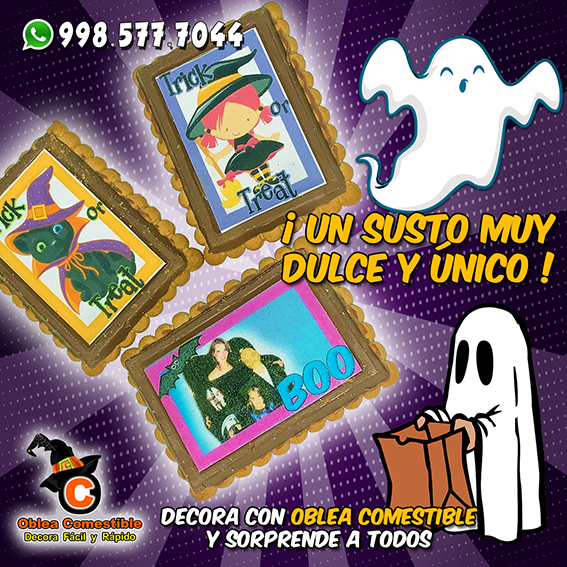 Halloween con Oblea Comestible Personalizada