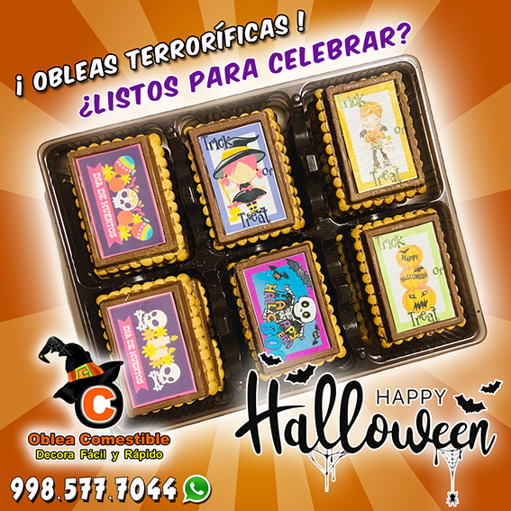 Galletas de halloween en bandeja