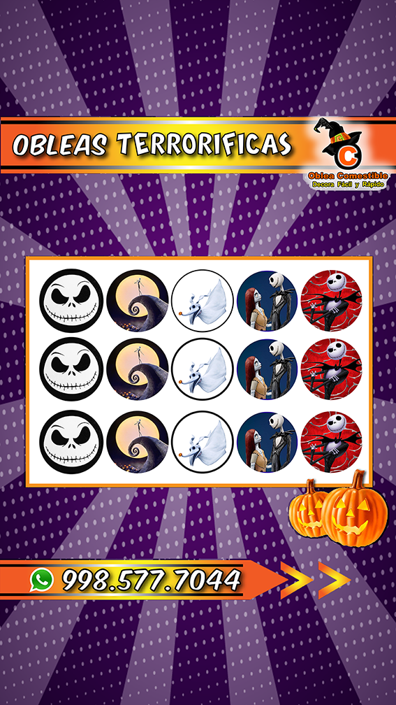 Halloween con Oblea Comestible Personalizada