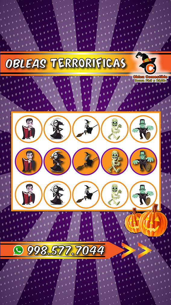 Halloween con Oblea Comestible Personalizada