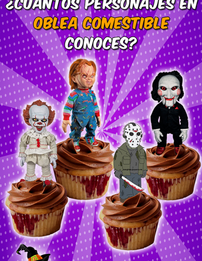 Topper para Cupcakes Halloween Recortados
