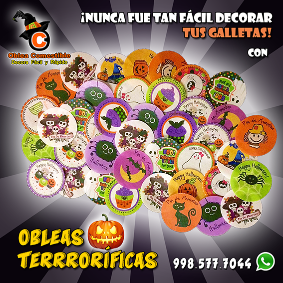 Halloween con Oblea Comestible Personalizada