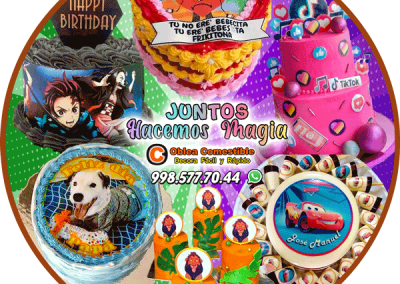 Diseño collage Oblea Comestible