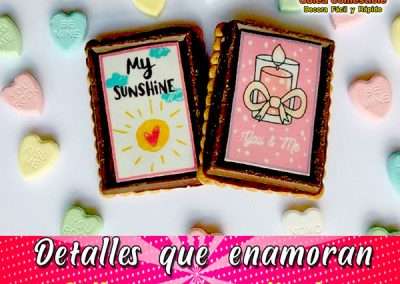 San Valentin en 14 de febrero con oblea comestible y oblea fantasy