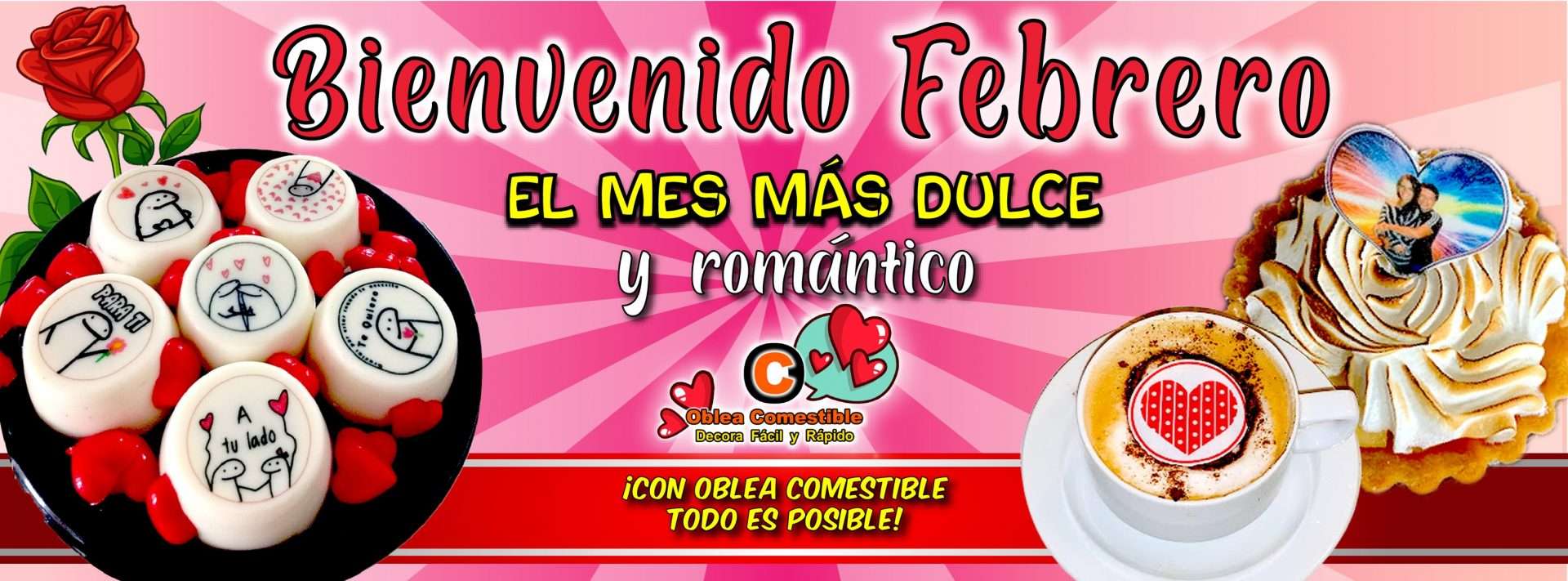 Oblea Comestible de San Valentín 2023