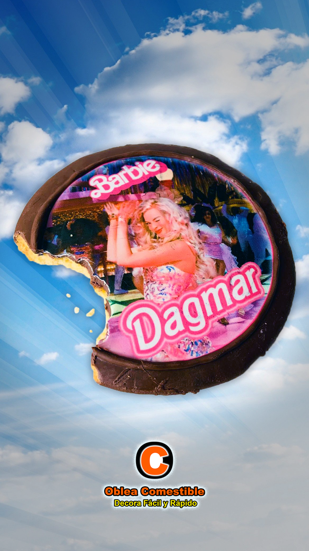 Oblea de Barbie Personalizada