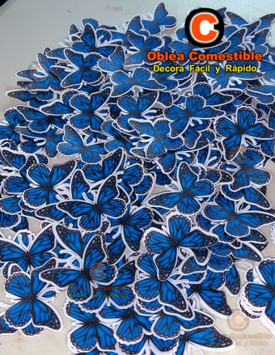 Mariposa para bebidas topper recortado