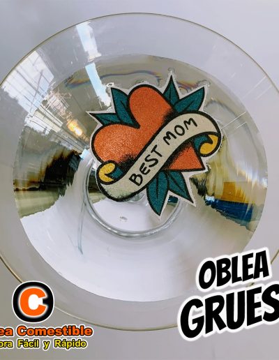 Oblea Gruesa Corazon Recotada